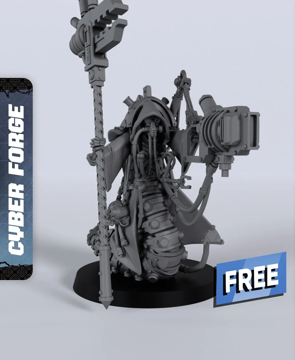 High Priest Opressor - With Free Cyberpunk - Sci-Fi Gift Ideas for RPG and Wargamers 3d model