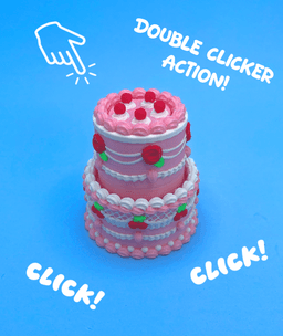 2 Tiered Vintage Cake Double Fidget Clicker! 3d model