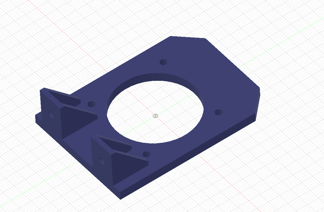 fan mount for vslot 3d model