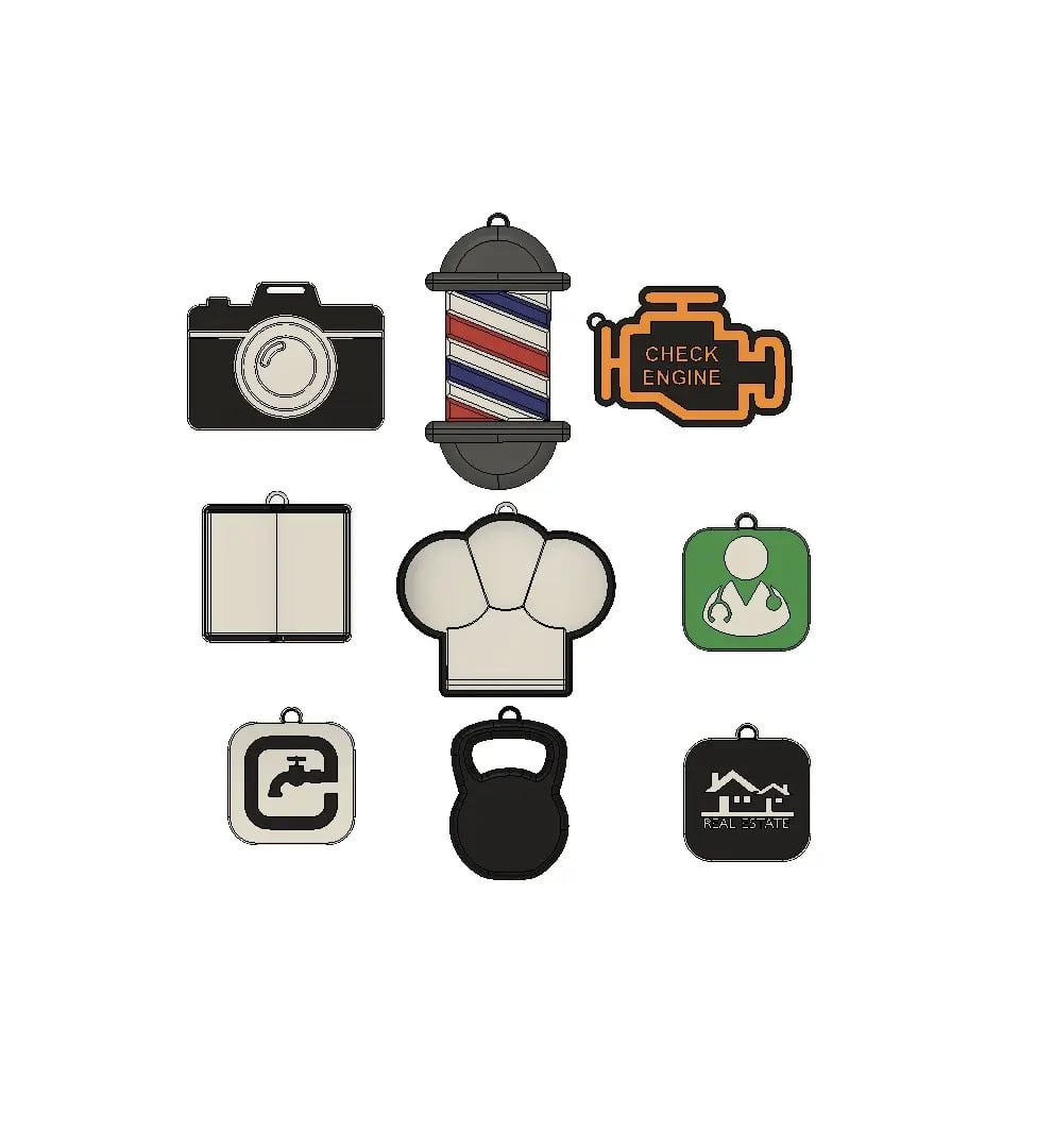 NFC Keychains Batch 2 3d model