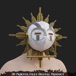 Esquie Cosplay Wall Mounted Mask Clair Obscur: Expedition 33 3d model