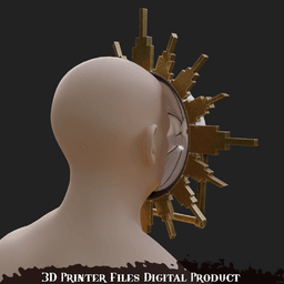 Esquie Cosplay Wall Mounted Mask Clair Obscur: Expedition 33 3d model