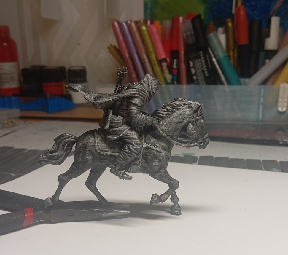 Banita_Mounted_Warrior_Fantasy_RPG_Miniature_KF2_WorkShop3D 3d model