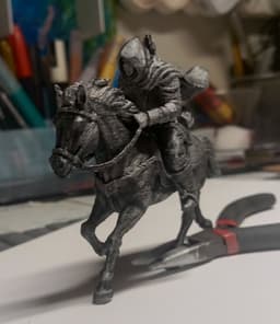 Banita_Mounted_Warrior_Fantasy_RPG_Miniature_KF2_WorkShop3D 3d model