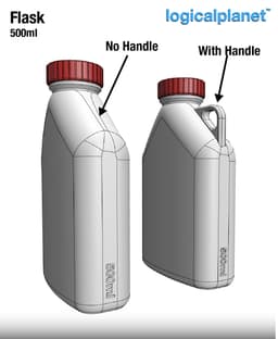 LP Flask 500ml 3d model