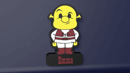 Chibi Shrek - LED Lightbox 3d model