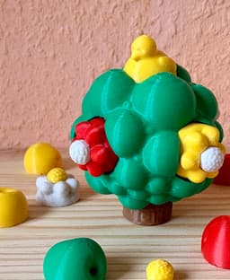 Fidget World | Apple Tree Clicky Fidget Toy 3d model