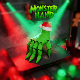 Grinch Fidjet Hand – 3D Printable Christmas Toy 3d model