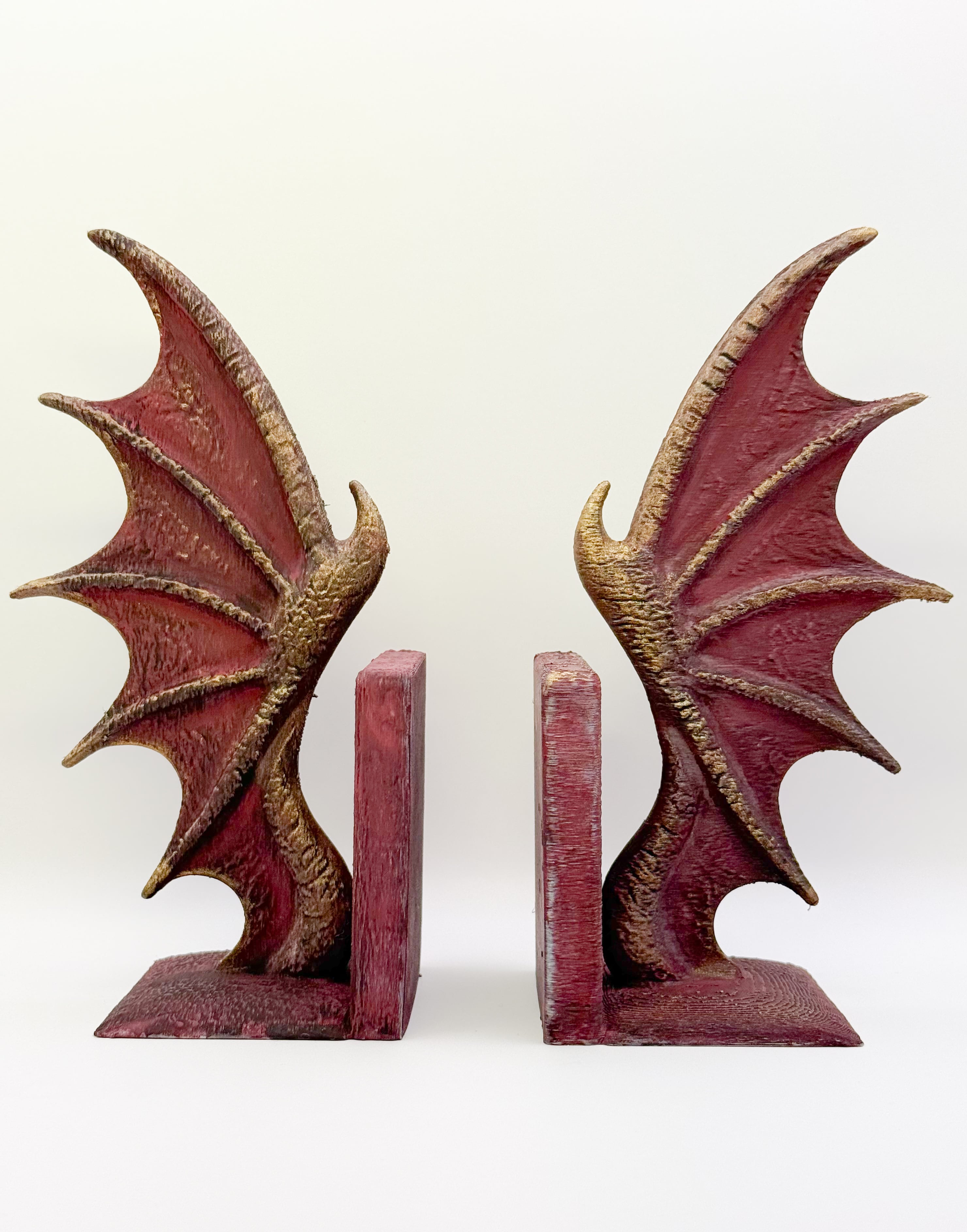 Dragon Wings Bookends 3d model