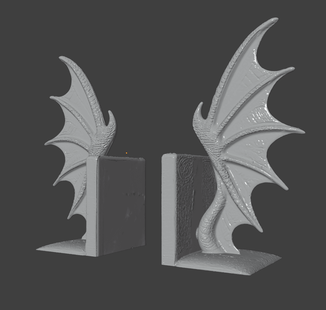 Dragon Wings Bookends 3d model