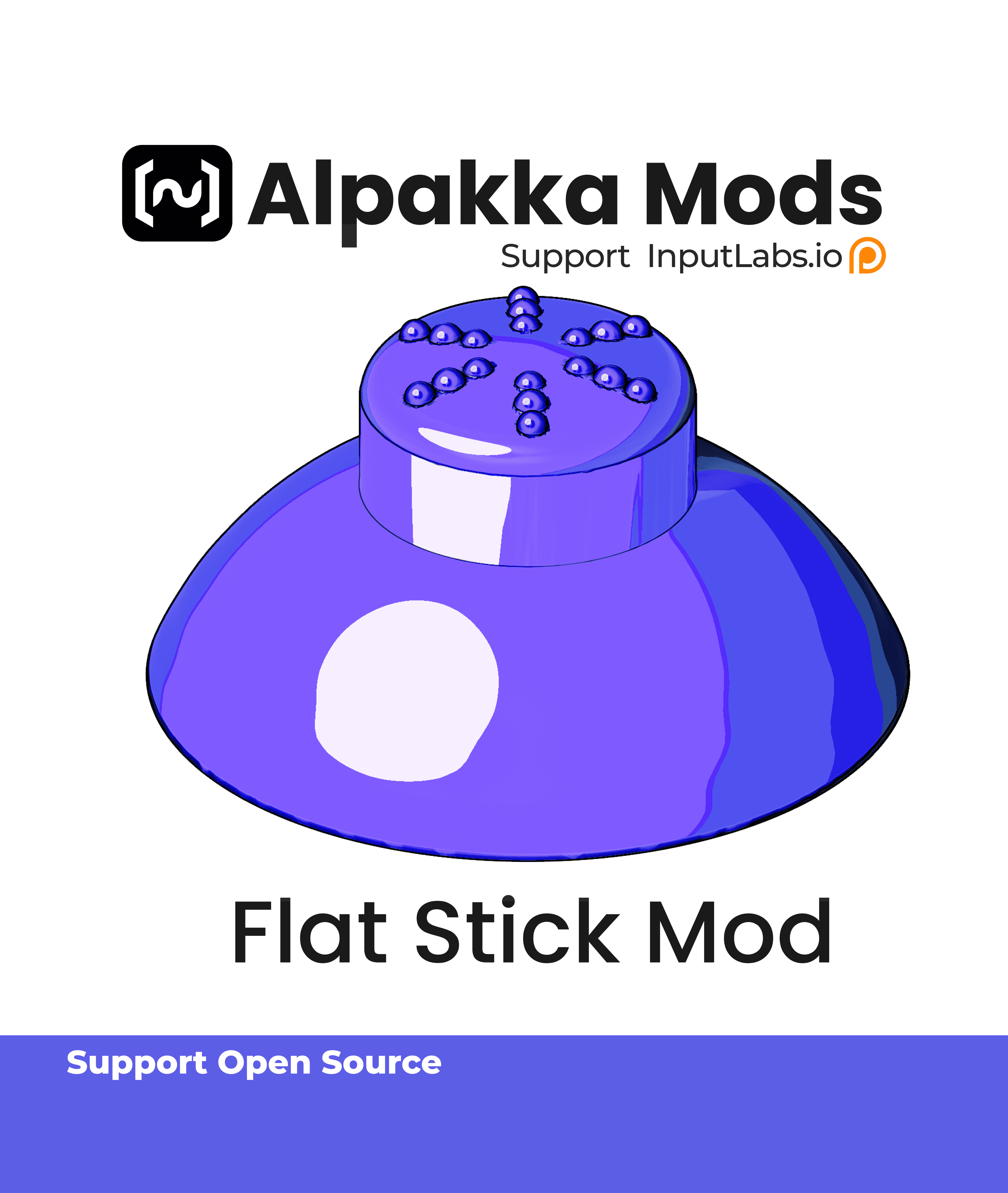 Alpakka Flat Stick Mod.stl 3d model