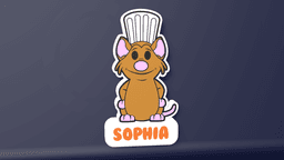 Chibi Ratatouille - LED Lightbox 3d model