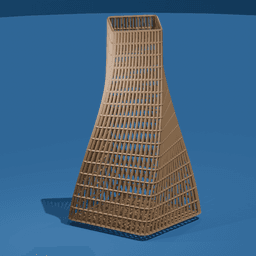 Twisted Mesh Vase 3d model