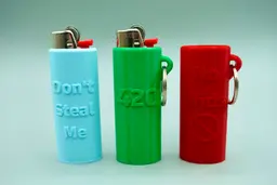 Bic Classic Lighter Cases + Keychain Cases (3 Designs) 3d model