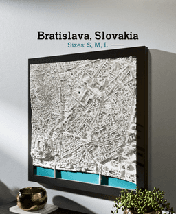 Bratislava, Slovakia - S, M, L, & XL 3d model
