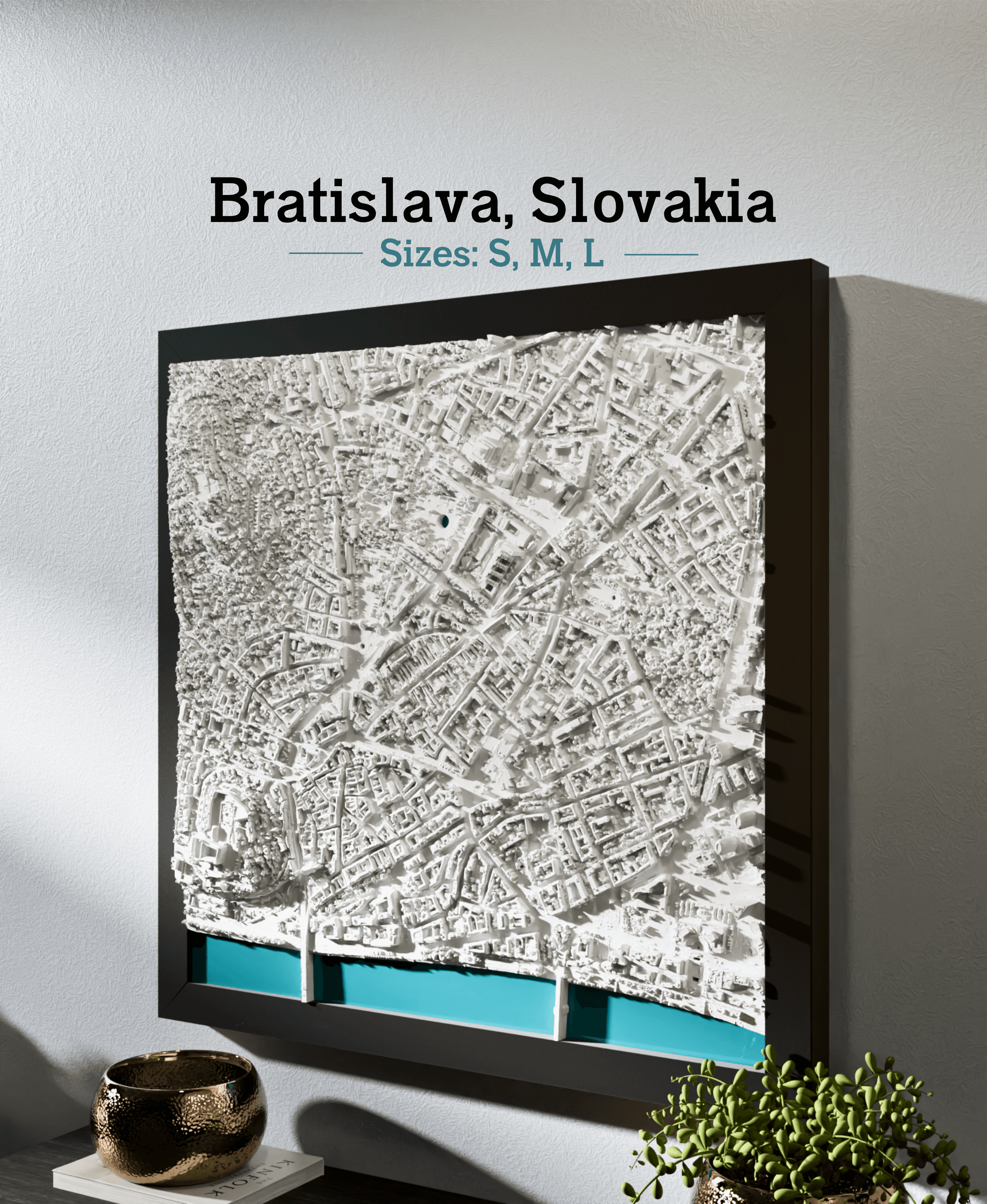 Bratislava, Slovakia - S, M, L, & XL 3d model