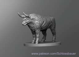 Zombie Bull 3d model