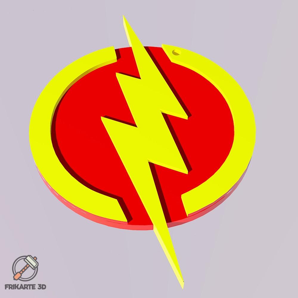 Flash Logo Keychain 3d model
