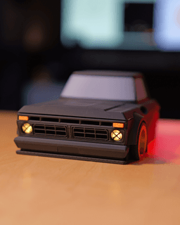 Hoonitruck Desk Organizer | Drift Series | LED Headlights 3d model