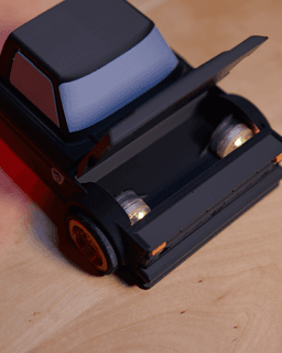 Hoonitruck Desk Organizer | Drift Series | LED Headlights 3d model