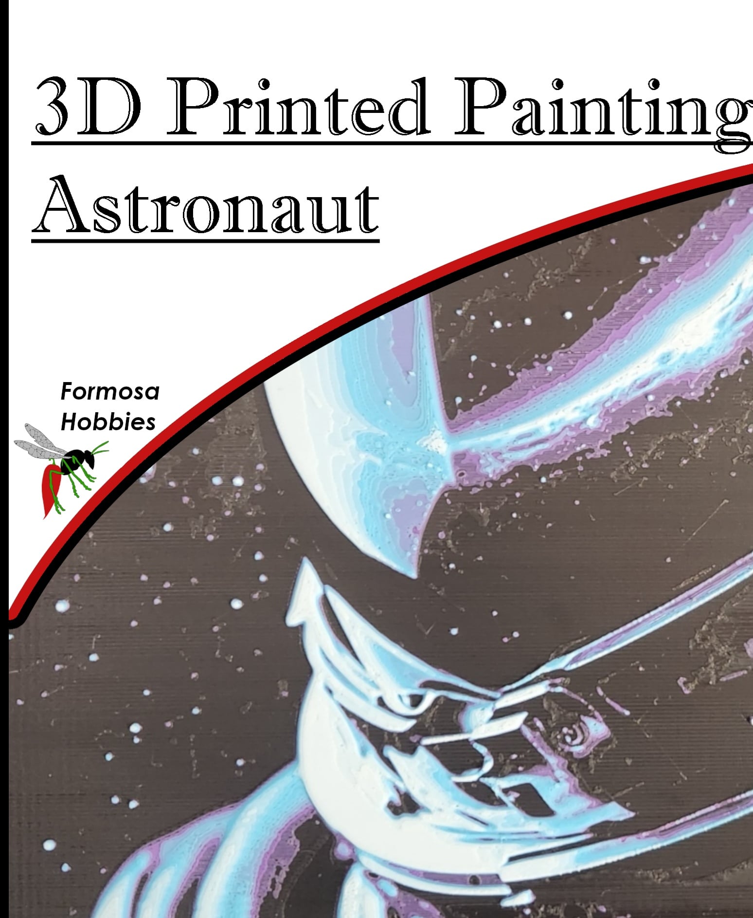 3D Printed Painting - Astronaut 3d model