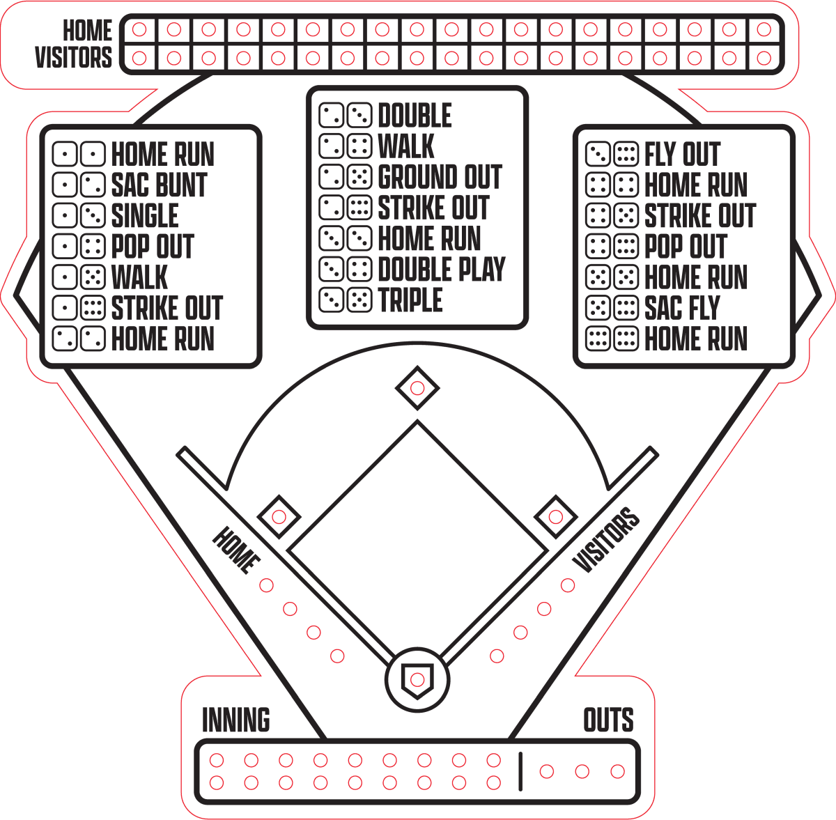 Dice Baseball 3d model