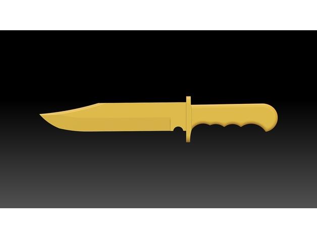 Bowie Knife 3d model