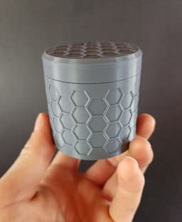 Threaded Hex Container 3d model