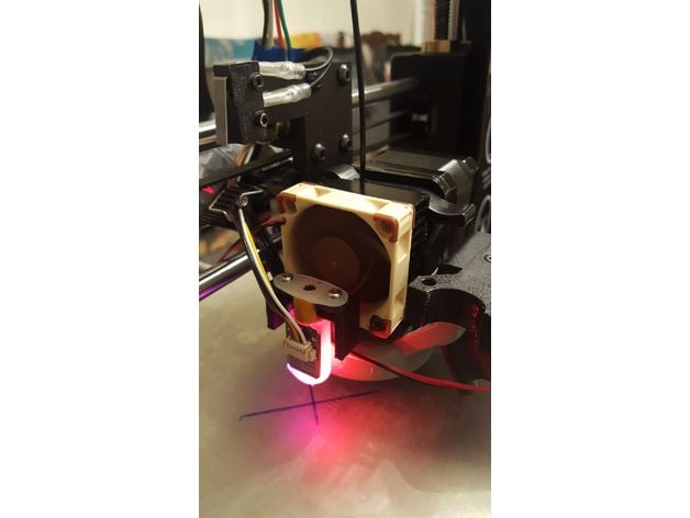 Wanhao i3 BLTouch Fan Mount 3d model