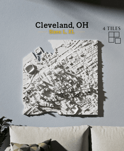 Cleveland, OH - S, M, L, & XL 3d model
