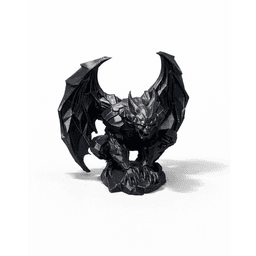 GARGOYLE ON ROCK SCULPTURE / ABSTRACT SCULPTURE / GOTHIC DECOR / HOMEDECOR / DECORATIONS / TABLETOP 3d model