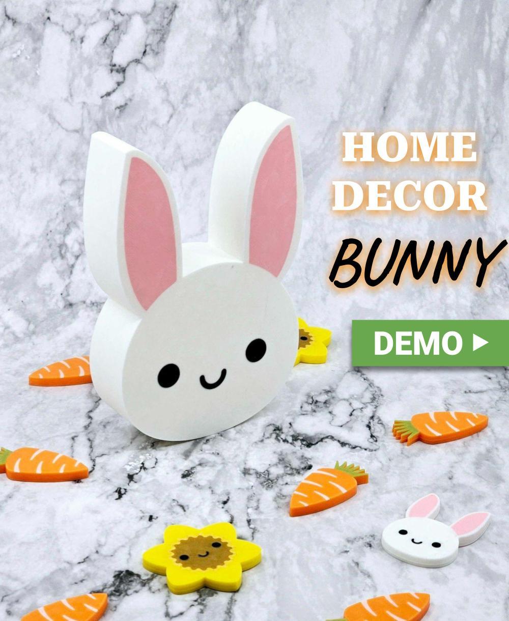 Kawaii Bunny Home Decor | Easter decoration 3d model