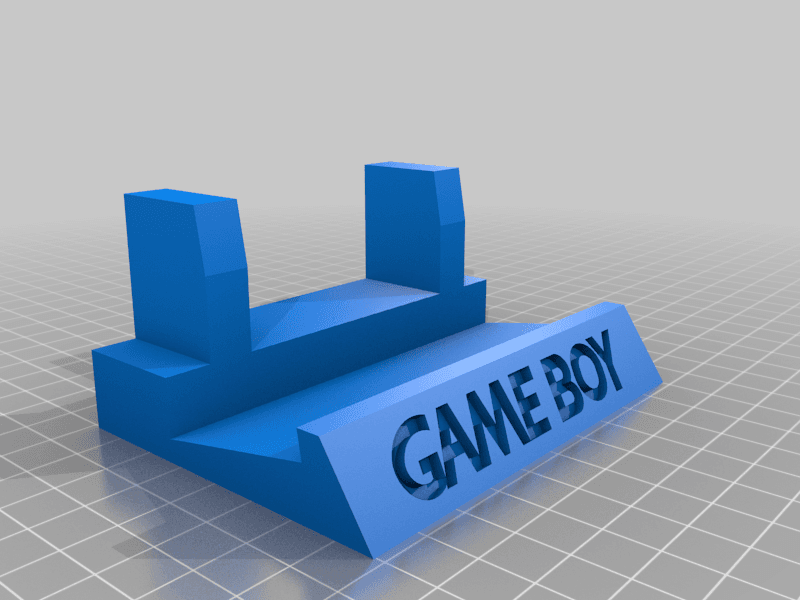 Gameboy Display Stand Full Set 3d model