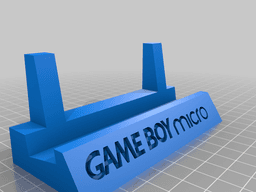 Gameboy Display Stand Full Set 3d model
