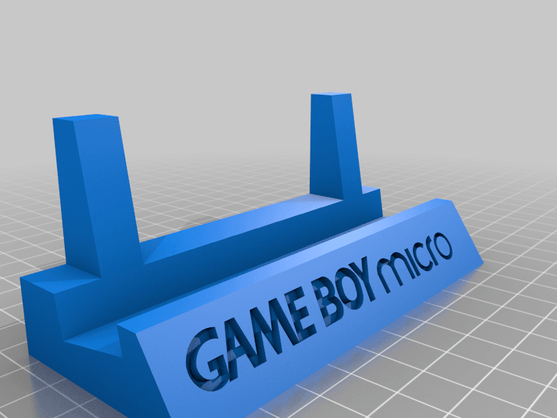 Gameboy Display Stand Full Set 3d model