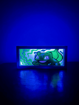 Bulbasaur - LED Lightbox - NO AMS NEEDED 3d model