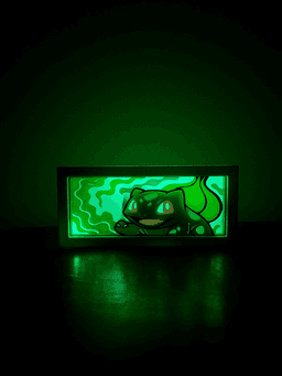 Bulbasaur - LED Lightbox - NO AMS NEEDED 3d model