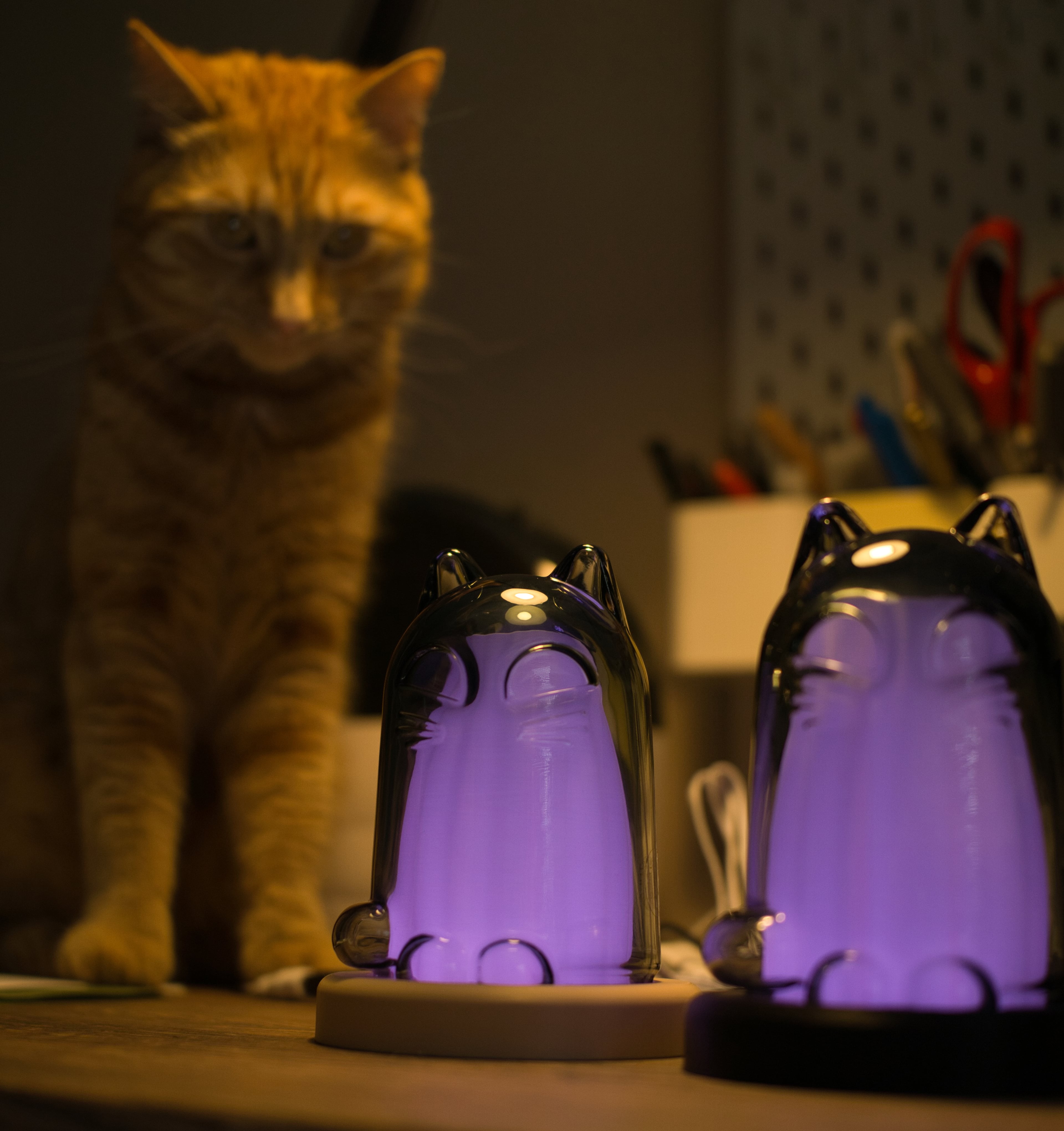 3DCatz Cat Lamp with Ikea Kustfyr Cat 3d model