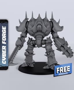Anniversary Titan - With Free Cyberpunk - Sci-Fi Gift Ideas for RPG and Wargamers 3d model