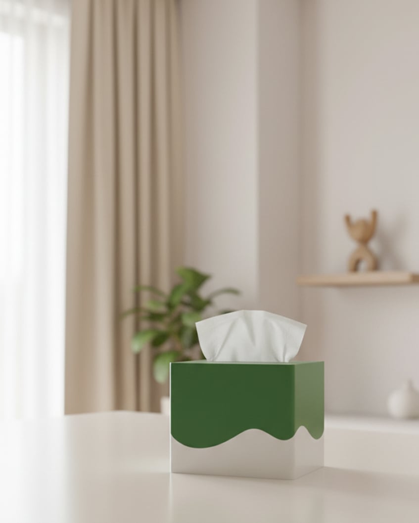 Blowing Skirt Small Tissue Box 3d model