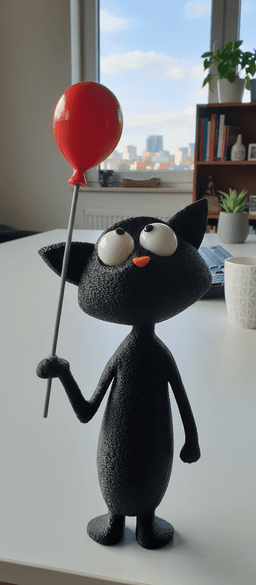 El Otta : The Cat with the Glowing Balloon 3d model