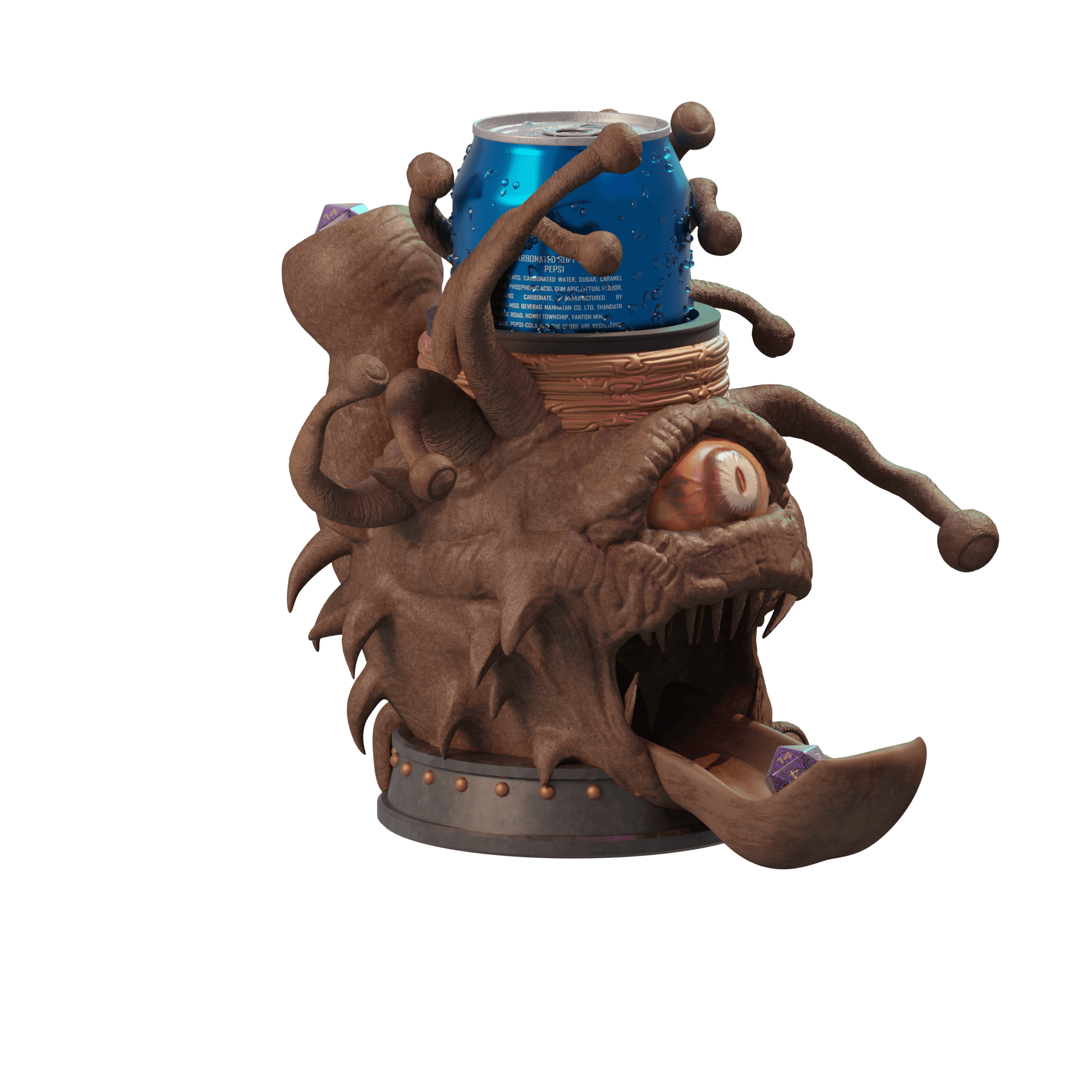 Beholder Dice Tower Mug 3d model