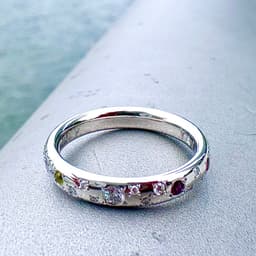 Wedding Band with Inlayed Stone for Manufacturing V2.stl 3d model