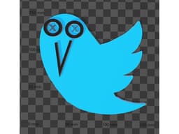 twitter X Bird 3d model