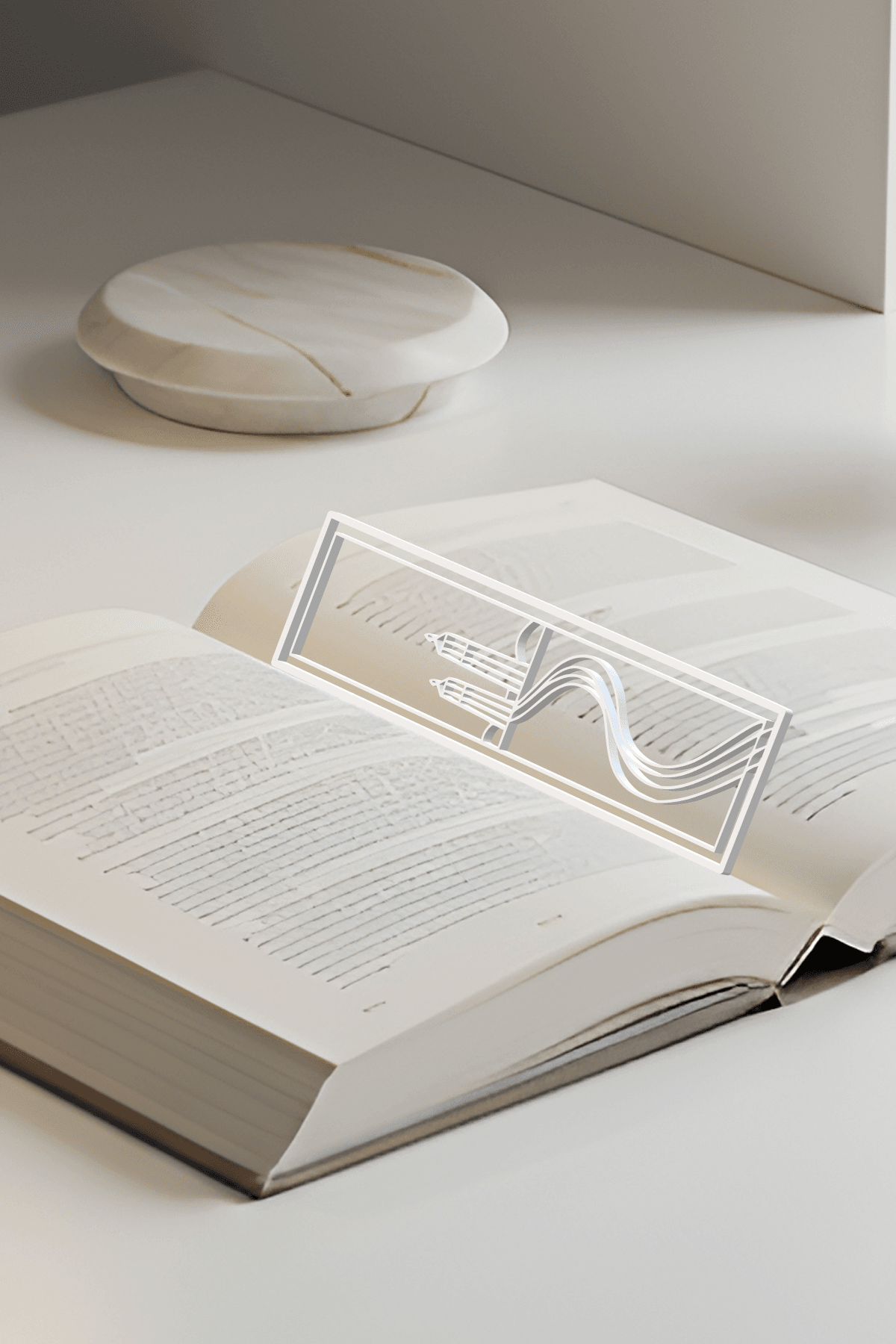 Lighthouse Bookmark, Gift Idea 3d model