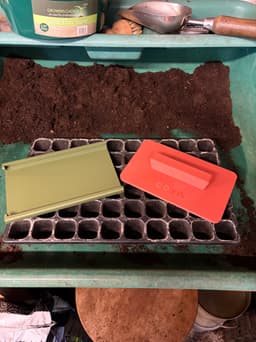 Charles Dowding 15-Cell Seed Tray Tamper & Dibber – 2-in-1 Speed Tool - No-Dig Gardening 3d model