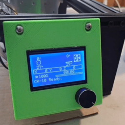 CR-10 and CR-10S Screen Control Box with Optional Mermaid Decal 3d model