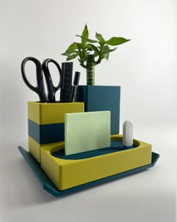 Desk Organizer Office Accessories Set Tray Planter 3d model