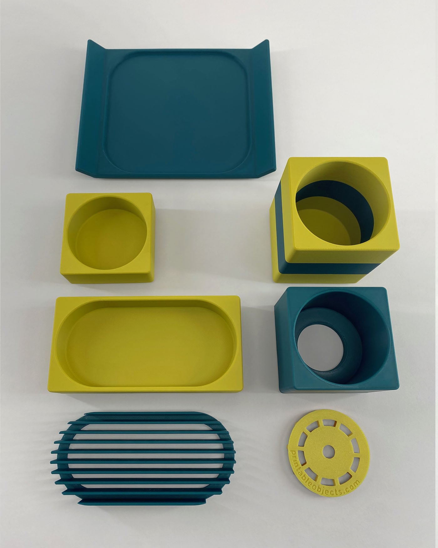Desk Organizer Office Accessories Set Tray Planter 3d model