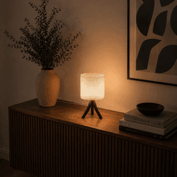 TRIPOD LAMP (WUMI) - LAMP KIT LAMP / BASKET STYLE LAMPSHADE / DESIGNER LAMP / MODERN HOMEDECOR 3d model